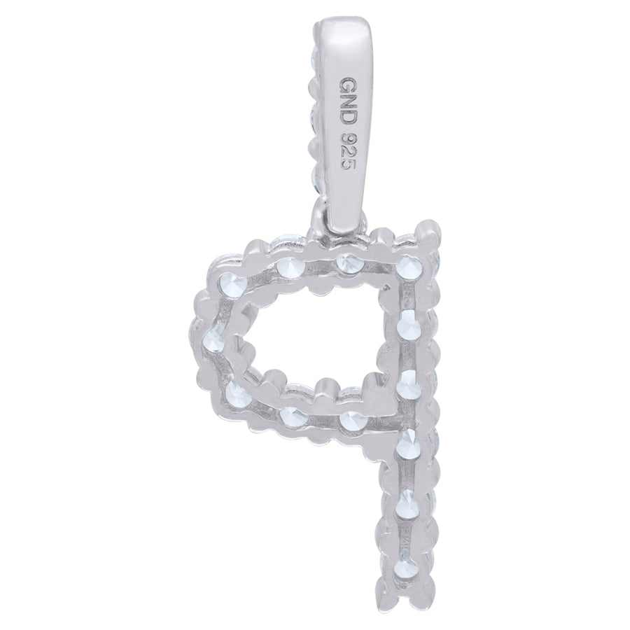 925-Silver Initial "P" Pendant
