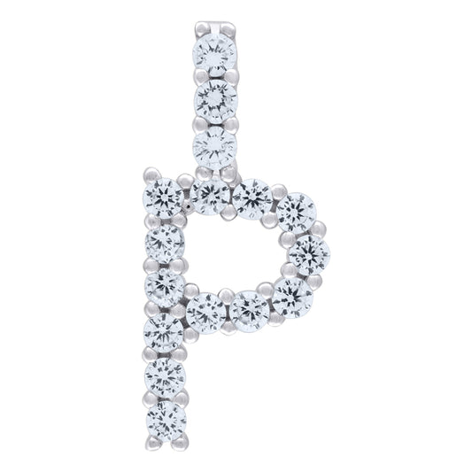 925-Silver Initial "P" Pendant