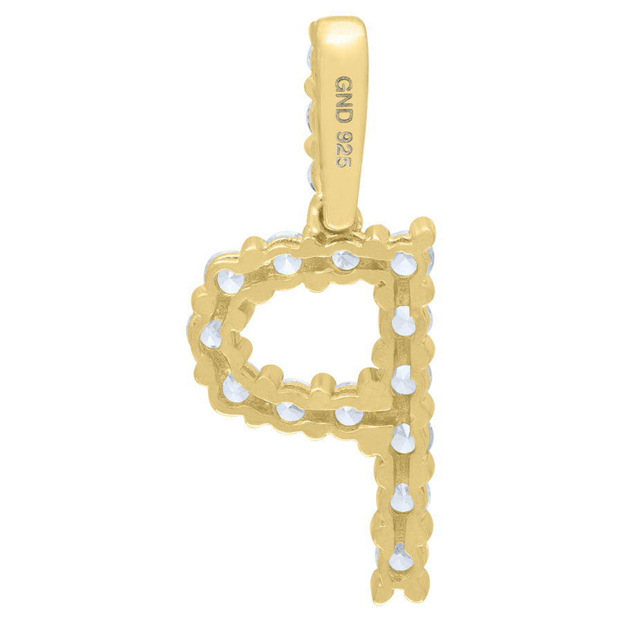 925-Silver Initial "P" Pendant