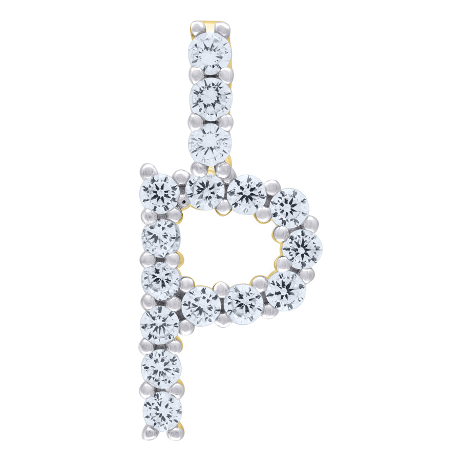 925-Silver Initial "P" Pendant