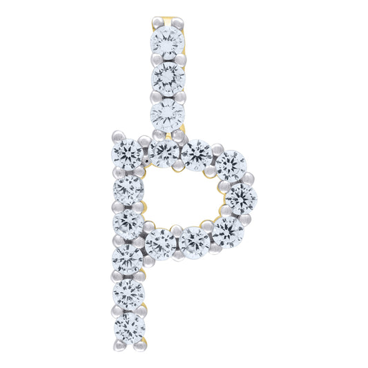 925-Silver Initial "P" Pendant