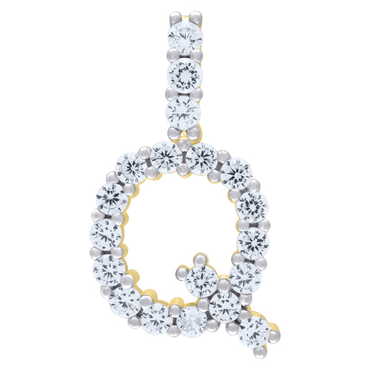 925-Silver Initial "Q" Pendant