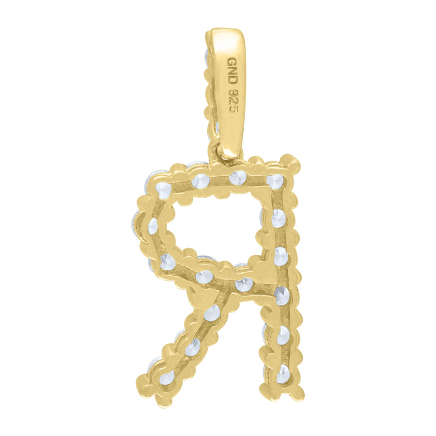 925-Silver Initial "R" Pendant