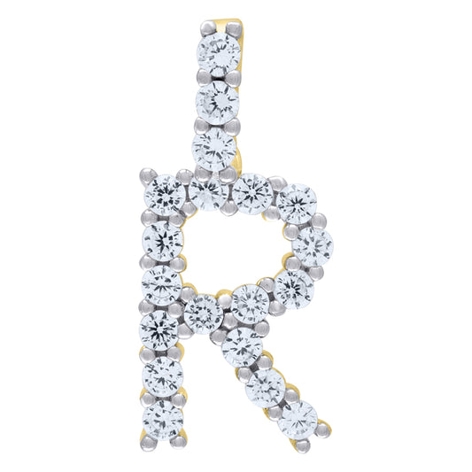925-Silver Initial "R" Pendant