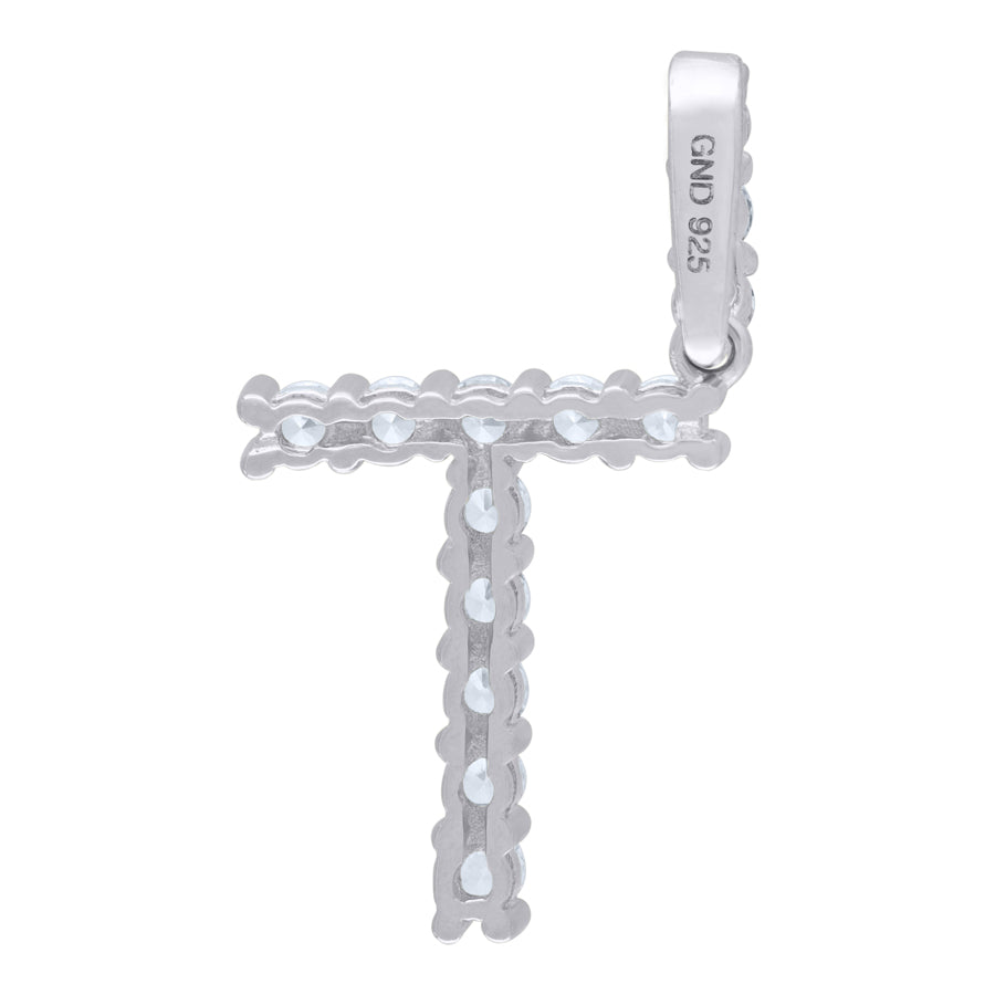 925-Silver Initial "T" Pendant