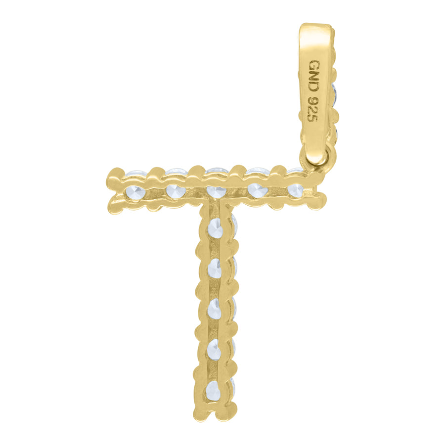925-Silver Initial "T" Pendant