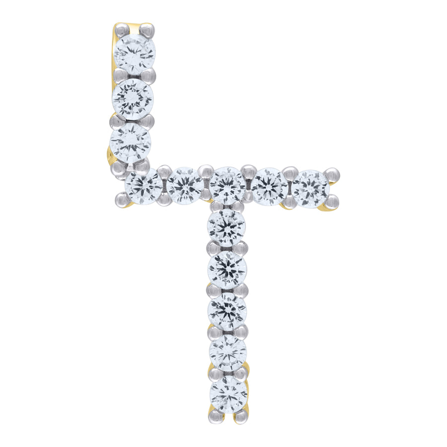 925-Silver Initial "T" Pendant