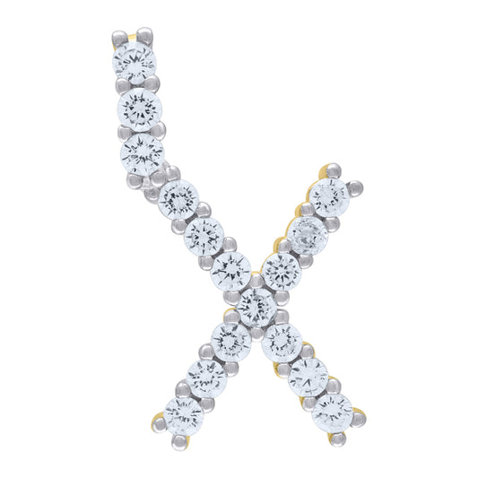 925-Silver Initial "X" Pendant