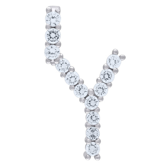 925-Silver Initial "Y" Pendant