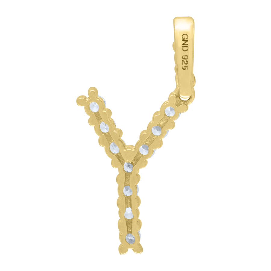 925-Silver Initial "Y" Pendant