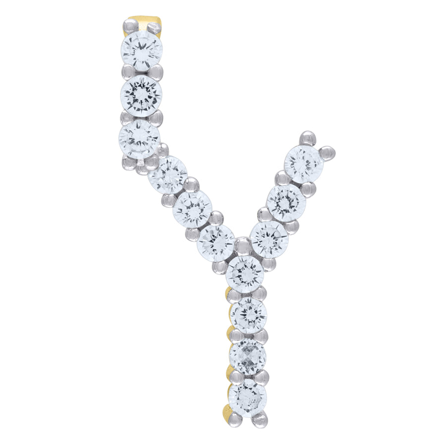 925-Silver Initial "Y" Pendant