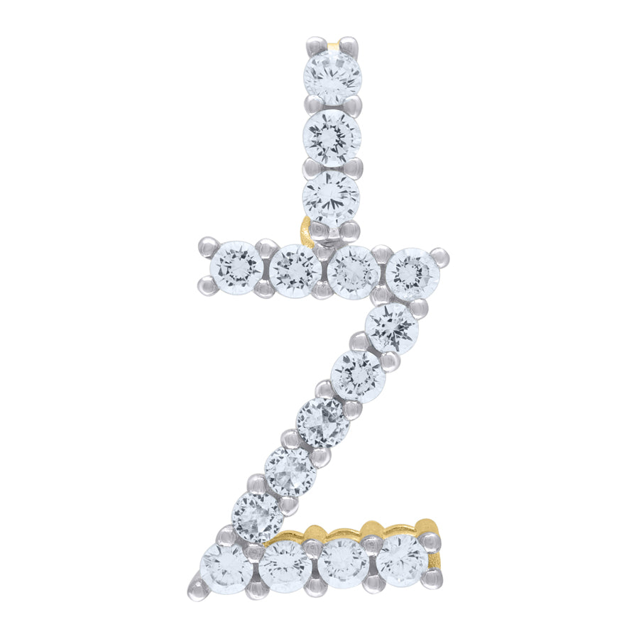 925-Silver Initial "Z" Pendant