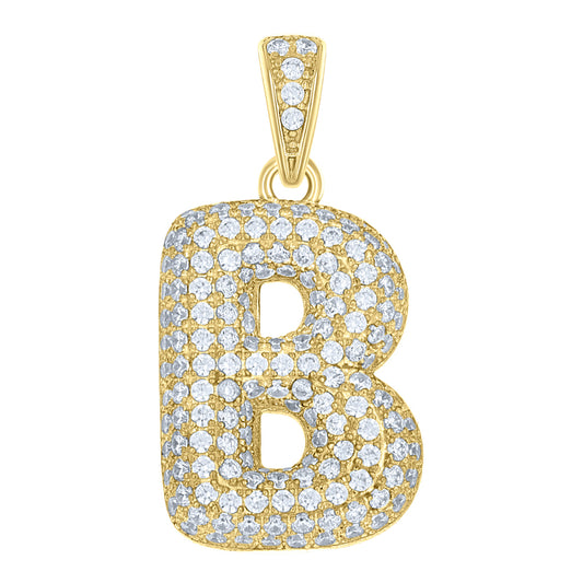 10Kt-Gold Pendant "B" Initial