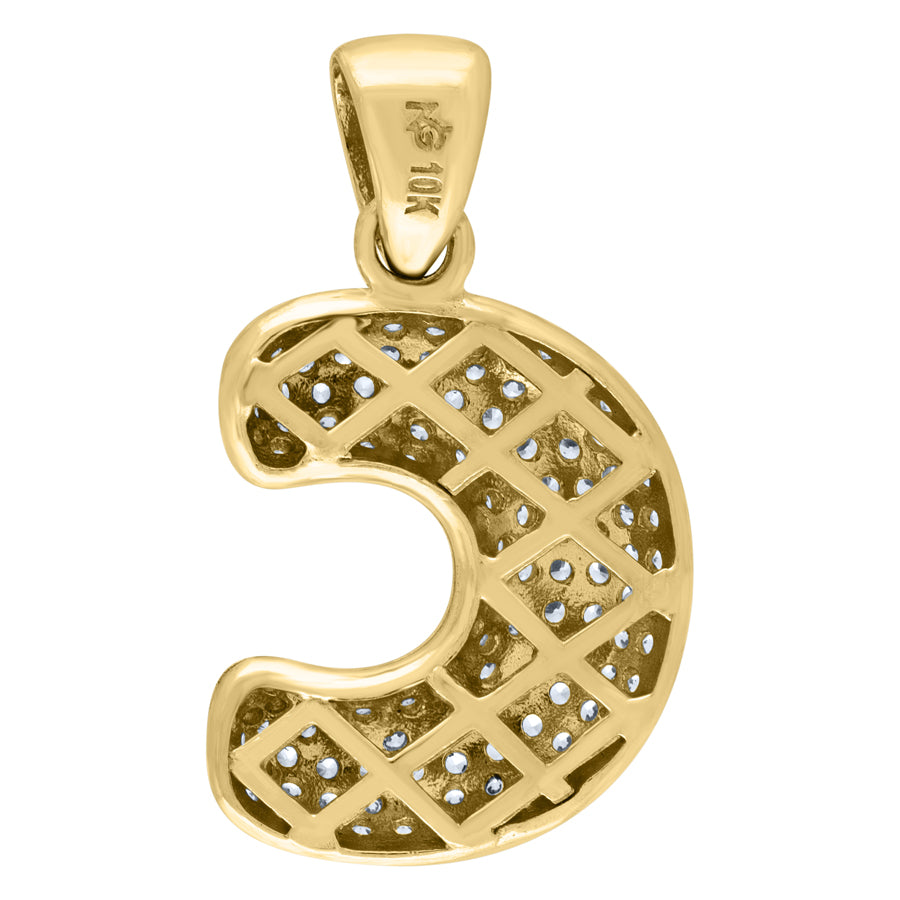 10Kt-Gold Pendant "C" Initial