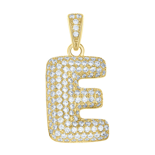10Kt-Gold Pendant "E" Initial