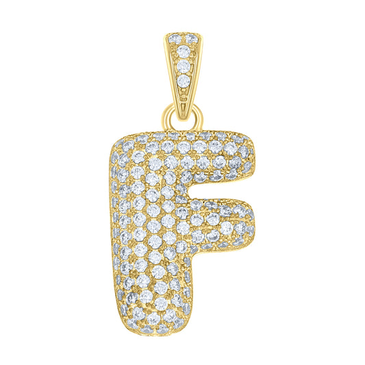 10Kt-Gold Pendant "F" Initial
