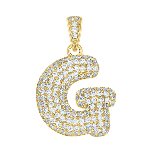 10Kt-Gold Pendant "G" Initial
