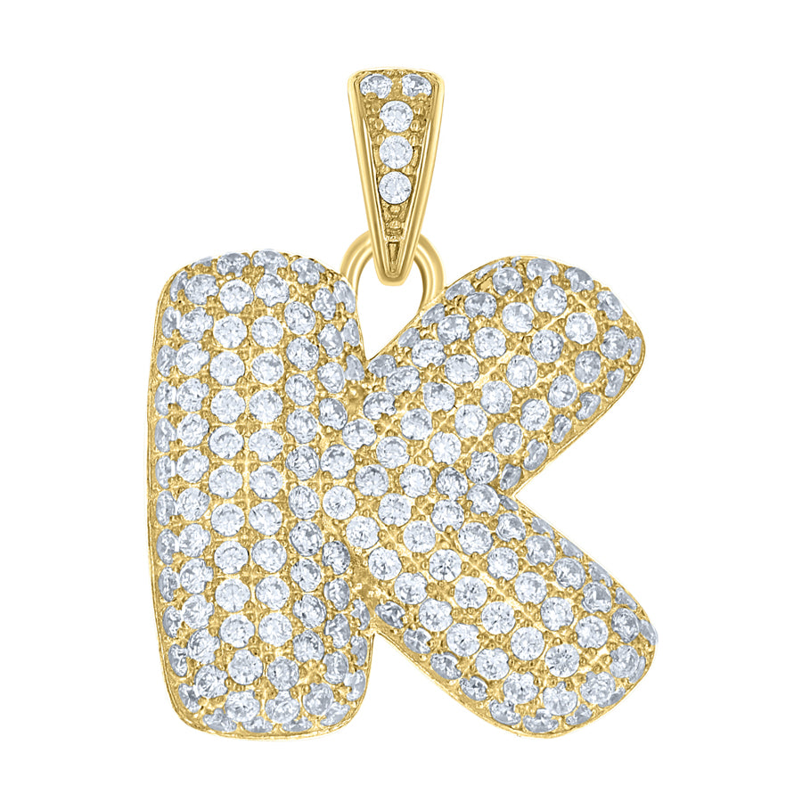 10Kt-Gold Pendant "K" Initial