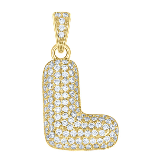 10Kt-Gold Pendant "L" Initial