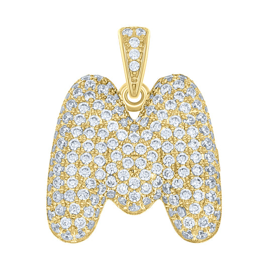 10Kt-Gold Pendant "M" Initial