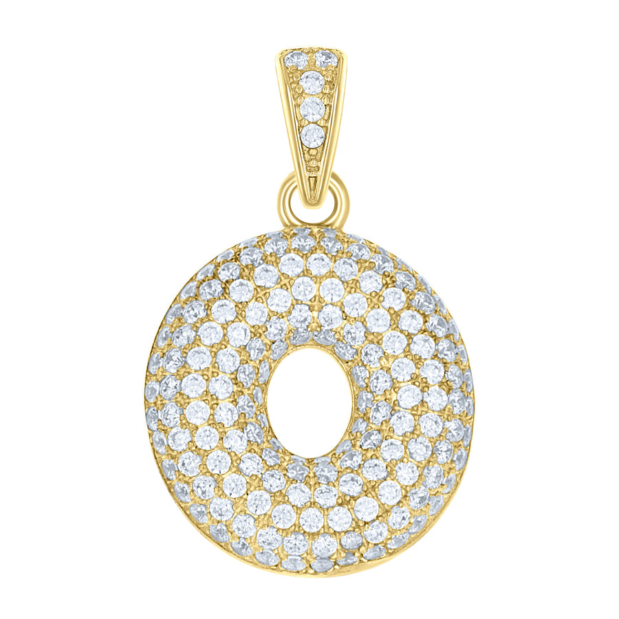 10Kt-Gold Pendant "O" Initial