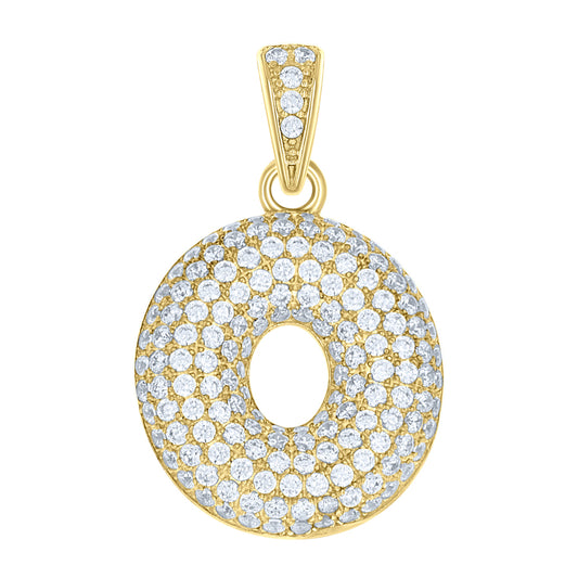 10Kt-Gold Pendant "O" Initial
