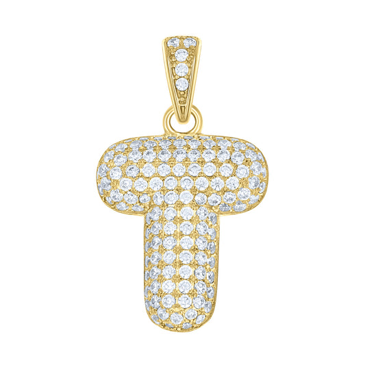 10Kt-Gold Pendant "T" Initial
