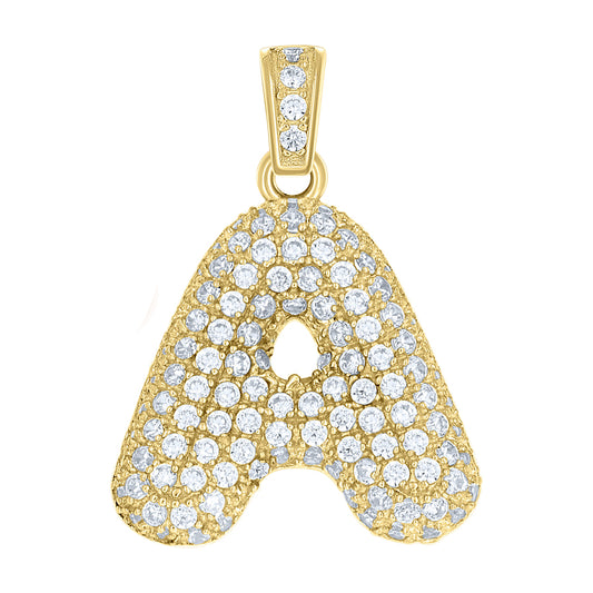 10Kt-Gold Pendant "A" Initial