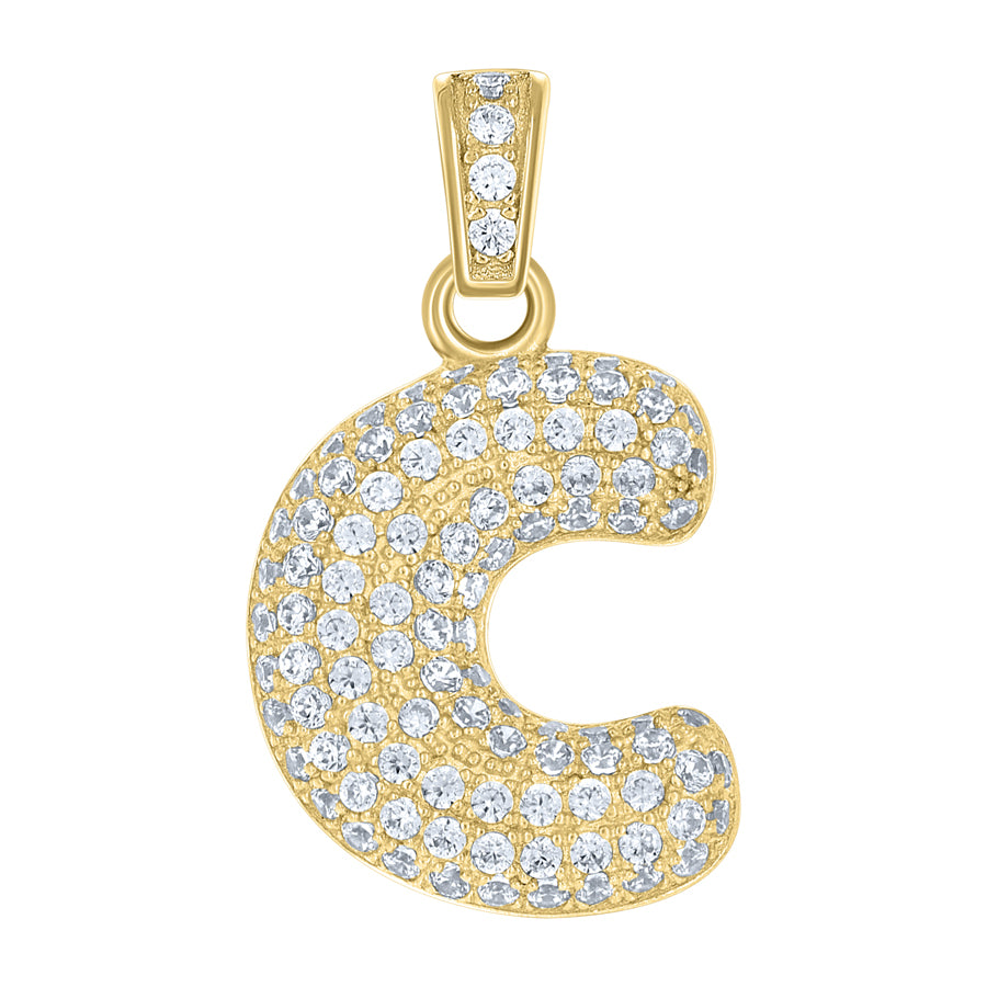 10Kt-Gold Pendant "C" Initial
