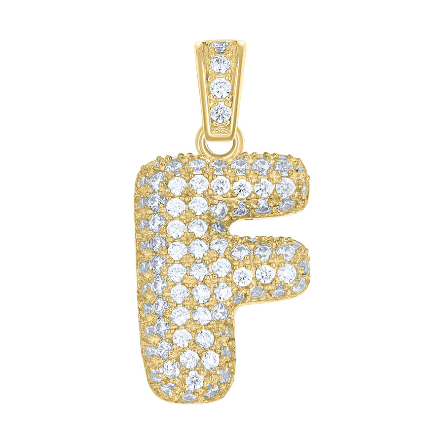 10Kt-Gold Pendant "F" Initial