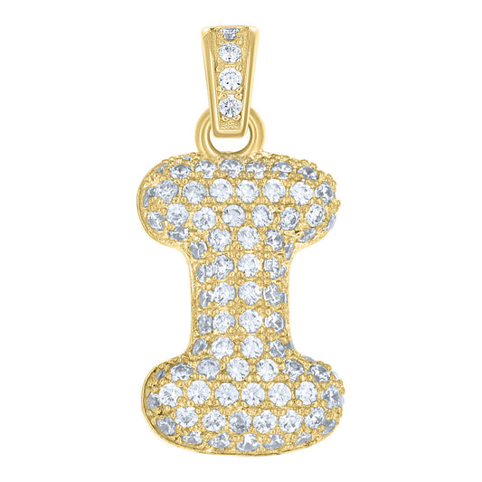 10Kt-Gold Pendant "I" Initial