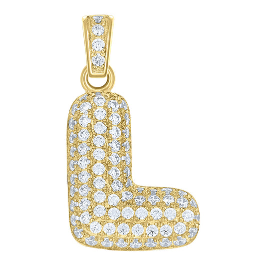 10Kt-Gold Pendant "L" Initial
