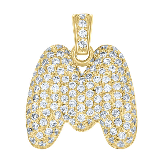 10Kt-Gold Pendant "M" Initial