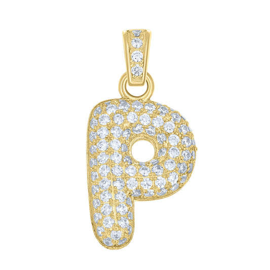 10Kt-Gold Pendant "P" Initial