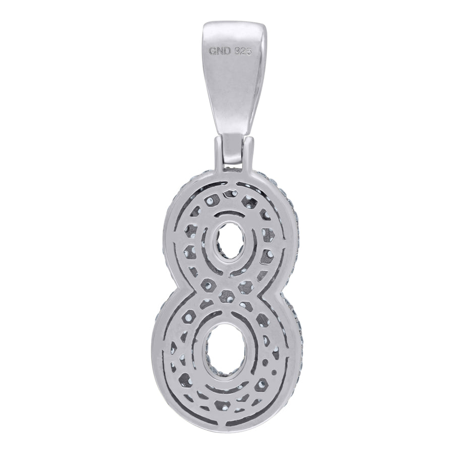 925-Silver Pendant Number "8"