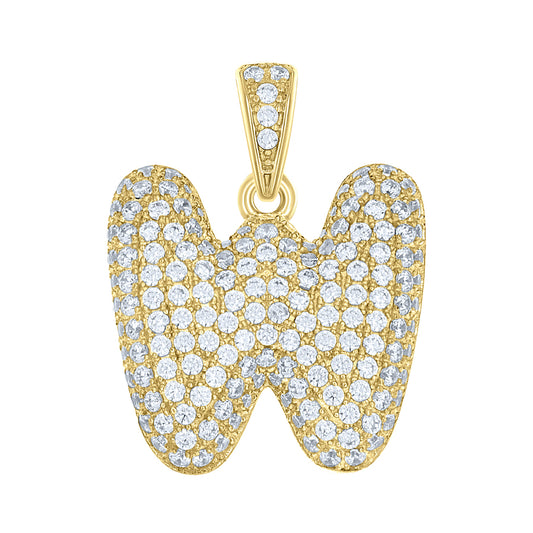 10Kt-Gold Pendant "W" Initial