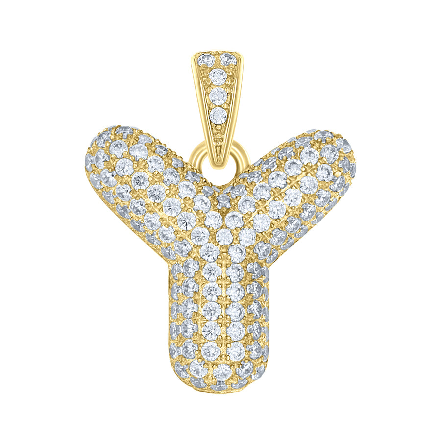 10Kt-Gold Pendant "Y" Initial