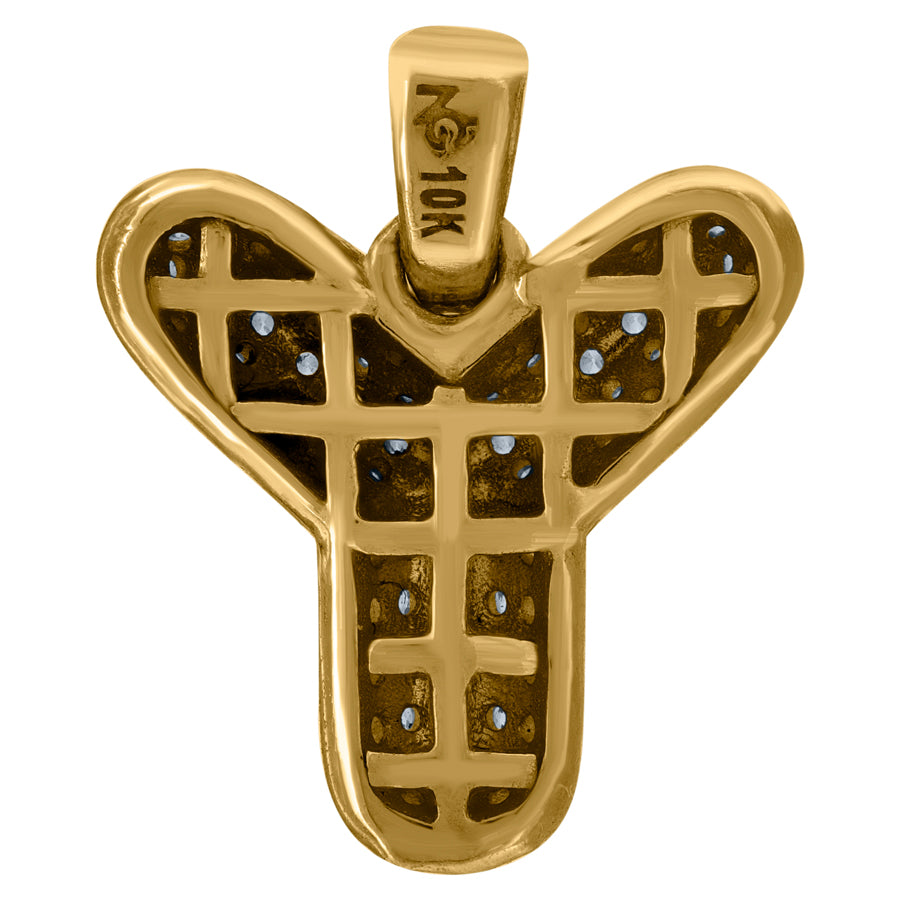 10Kt-Gold Pendant "Y" Initial