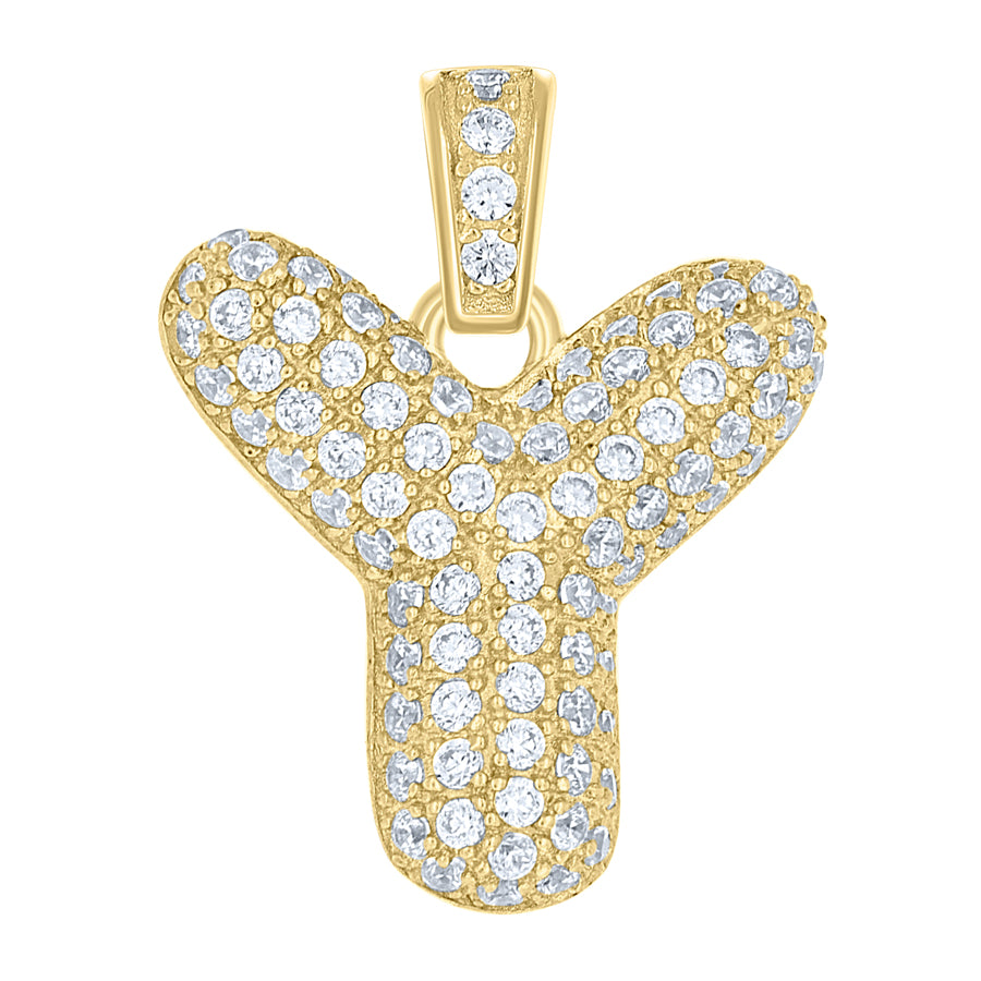 10Kt-Gold Pendant "Y" Initial