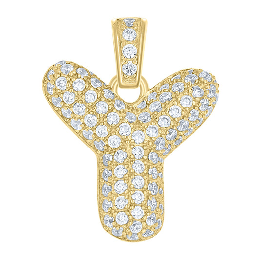 10Kt-Gold Pendant "Y" Initial