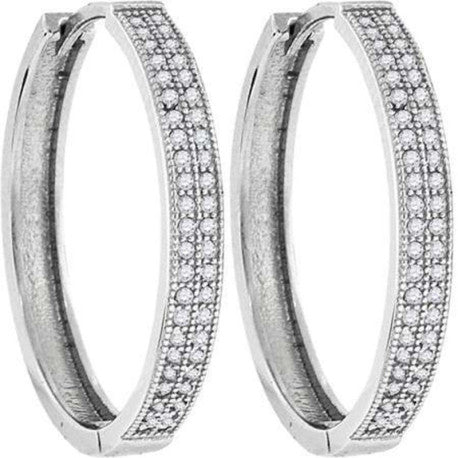 925-27mm Cz-Fashion Hoops