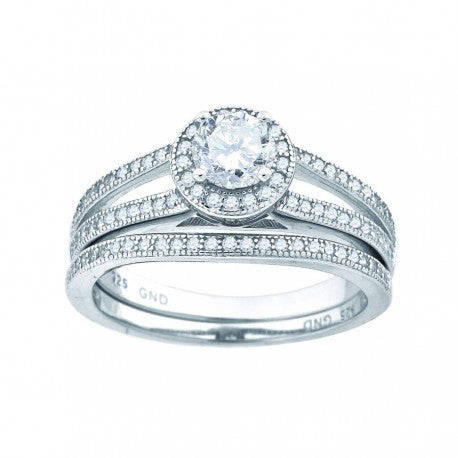 925 Bridal Cz Ring