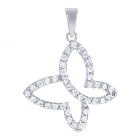 925-Cz Butterfly Pendant