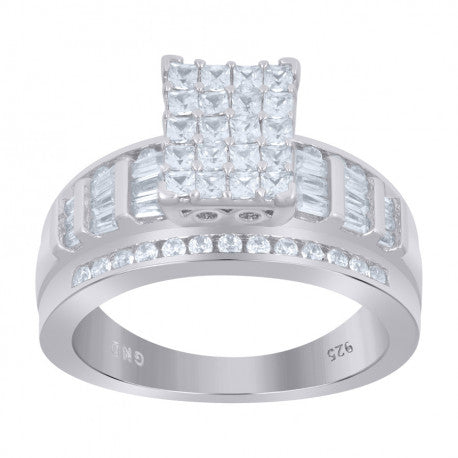 925-Cz Cinderella Ring