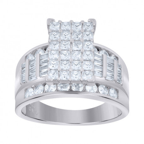 925-Cz Cinderella Ring