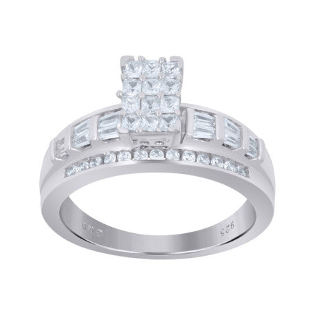 925 Sterling Silver Cinderella Ring S6-S10