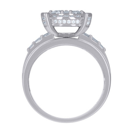925 Sterling Silver Cz Ring