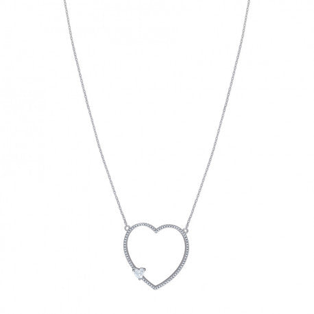 925-Cz Heart Necklace