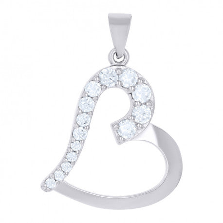 925-Cz Heart Pendant