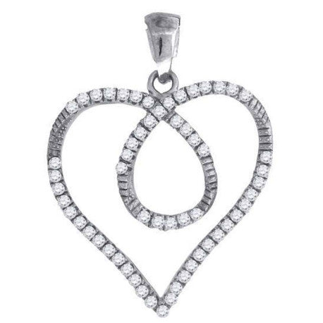925-Cz Heart Pendant